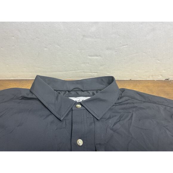 Poncho Shirt Mens XL Black Slim Fit Long Sleeve Performance Fishing Magnetic - Picture 4 of 13